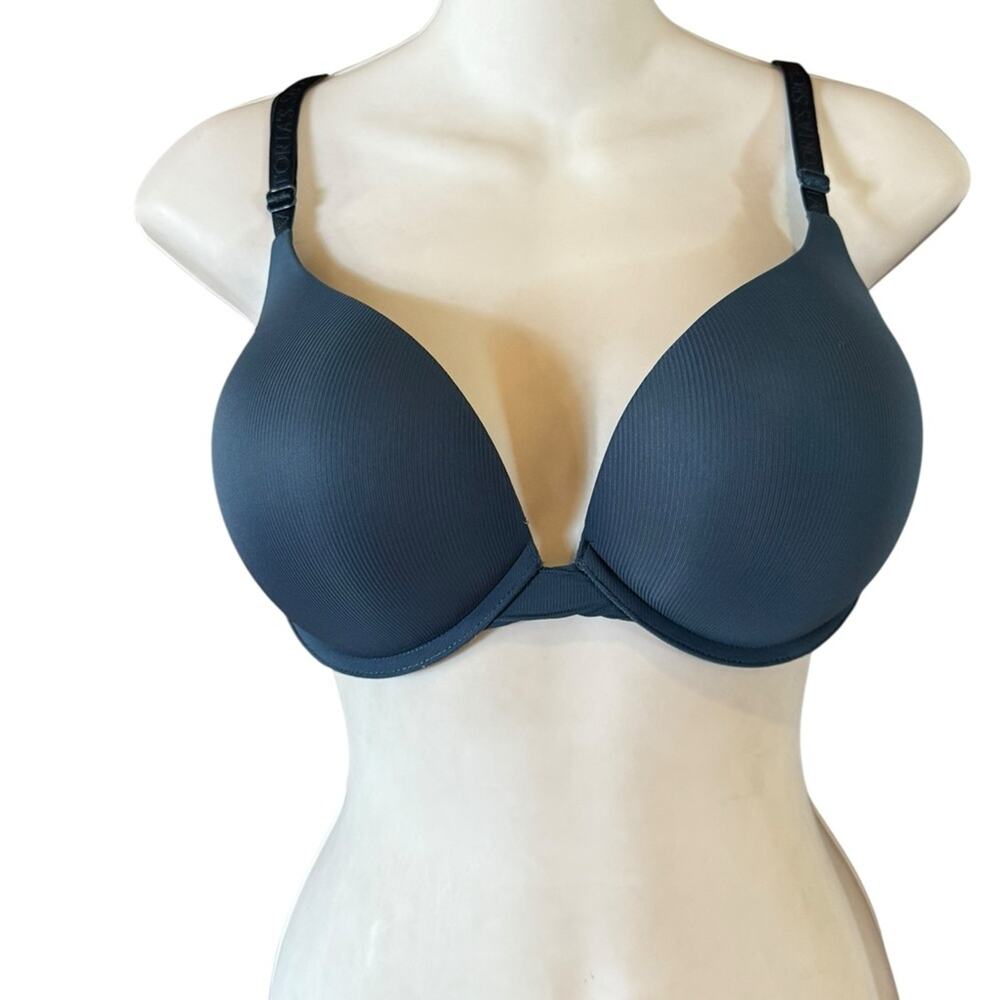 Victoria’s Secret Women's 36D T-Shirt Push Up Dark Blue Bra